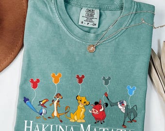 Comfort Colors® Disney Hakuna Matata Shirt, Animal Kingdom Shirt, Disney Lion King Shirt, Timon T-shirt, Disney Safari Shirt, Pumbaa T-shirt