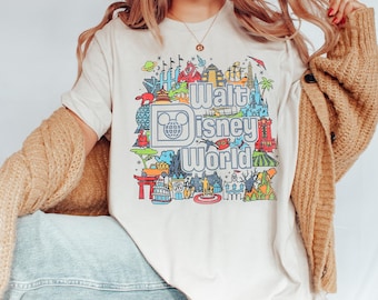 Vintage Disneyland Resort Comfort Colors® Shirt, Retro Disneyland Parks Shirt, Magic Kingdom Shirt, Disney Family Shirts, Disneyworld Shirts