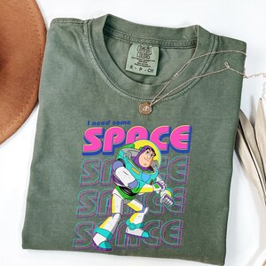 Buzz Lightyear Shirt, I Need Some Space Tee, Toy Story Shirt, Retro Space Graphic Tee,Funny Disney Trip Tee, Unisex Cartoon, Comfort Colors® image 4