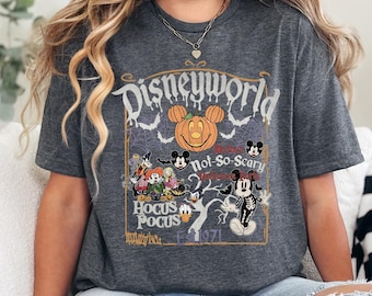Vintage Disneyworld Halloween T-Shirt: Mickey's Not So Scary Party