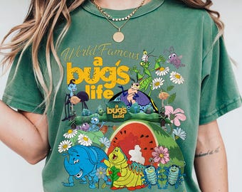 Vintage Disney A Bug's Life A Bug's Land shirt, Disneyland Ride shirt, Family Disney trip Tee, Heimlich Flik Hopper Princess Atta Bug Shirts