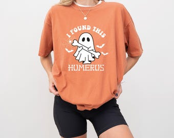 I Found This Humerus Nurse Shirt: Comfort Colors Spooky Halloween Tee