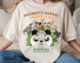 Vintage Disney Animal Kingdom Shirt, Funny Mickey And Friends T-shirt, Disney Safari Mode Tee, Disneyworld Trip, Disney Vacation Holiday Tee