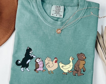 Comfort Colors® Little Bear Shirt, Cute Shirt, Animal Lover Shirt, Animal Kids, Mom Shirt, Cute Animal Shirt, Animated TV Show T-shirt Gifts