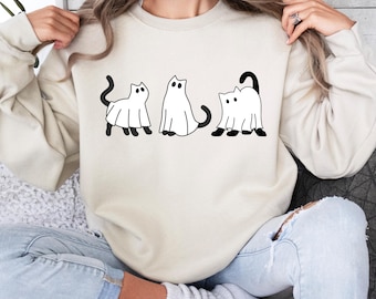 Halloween Cat Shirt: Spooky Black Cat Tee
