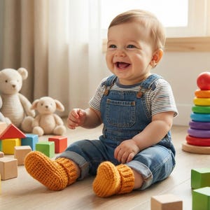 Simple Baby Booties Pattern for Beginners | Baby Shower Gift | Instant Download Crochet Shoes PDF