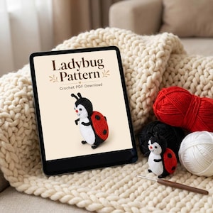 Mini Ladybug Crochet Pattern | Backpack Charm Amigurumi | Quick Craft Fair Make | Digital Download PDF