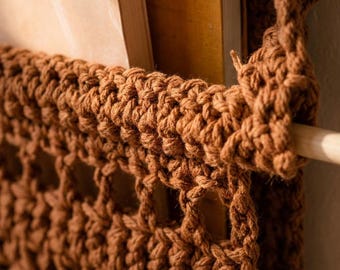 Reading Nook Book Holder Crochet Pattern | Kids Room Wall Storage | Digital Download | Nursery Organizer PDF | Wall Pocket Decor