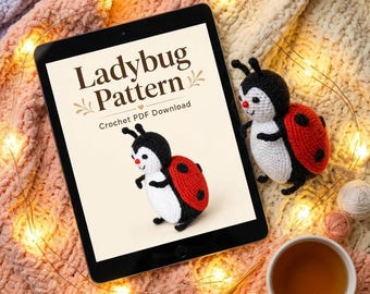 Cute Ladybug Amigurumi Pattern | Tiny Bug Keychain Tutorial | Easy Handmade Gift | Digital Download