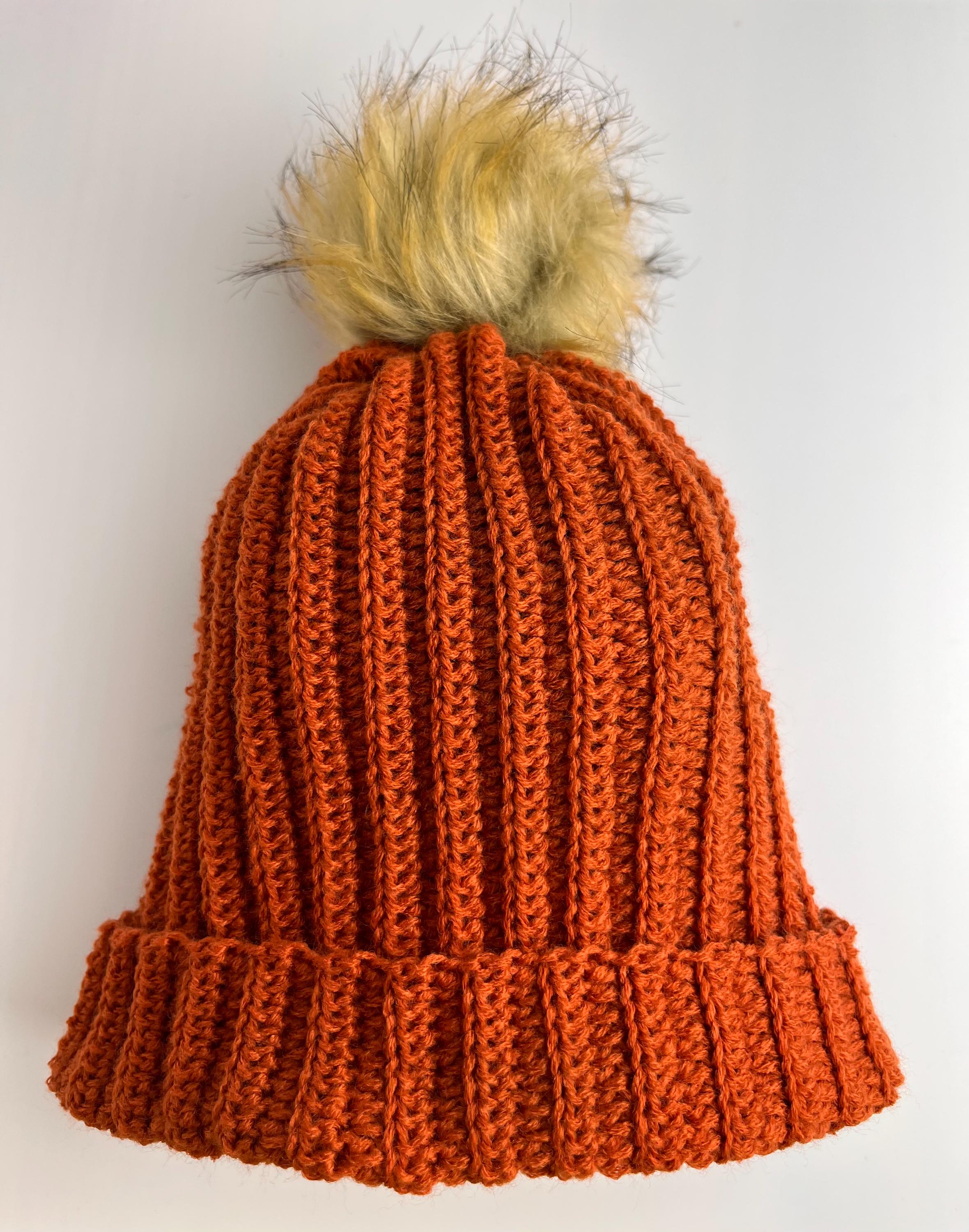 Chunky Ribbed Beanie Pattern, Easy Crochet Hat PDF, Quick Adult Winter ...