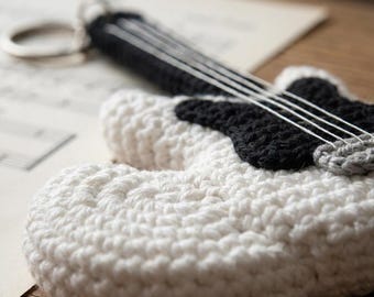 Crochet Guitar Pattern PDF | Mini Guitar Keychain | Amigurumi Music Gift | Beginner Easy Crochet Pattern | Digital Download