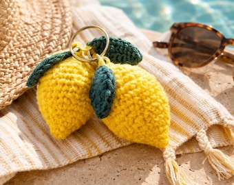 Lemon Keychain Crochet Pattern PDF | Amigurumi Lemon Pattern | Easy Beginner Crochet | Cute Crochet Lemon