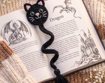 Cute Cat Bookmark Pattern | Cozy Reading Accessories | PDF Crochet Guide | Animal Bookmark Tutorial | Digital Download