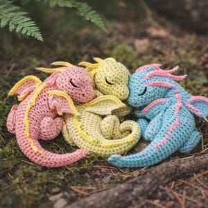 Mini Crochet Dragon Pattern PDF, Amigurumi Fantasy Toy, Cute Tiny Dragons, Beginner Friendly, Digital Download for Gifts & Decor