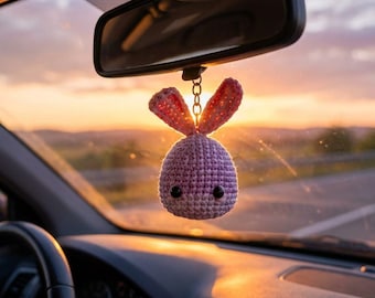Bunny Keychain Crochet Pattern | Mini Amigurumi Rabbit PDF | Beginner Friendly Craft | Digital Download