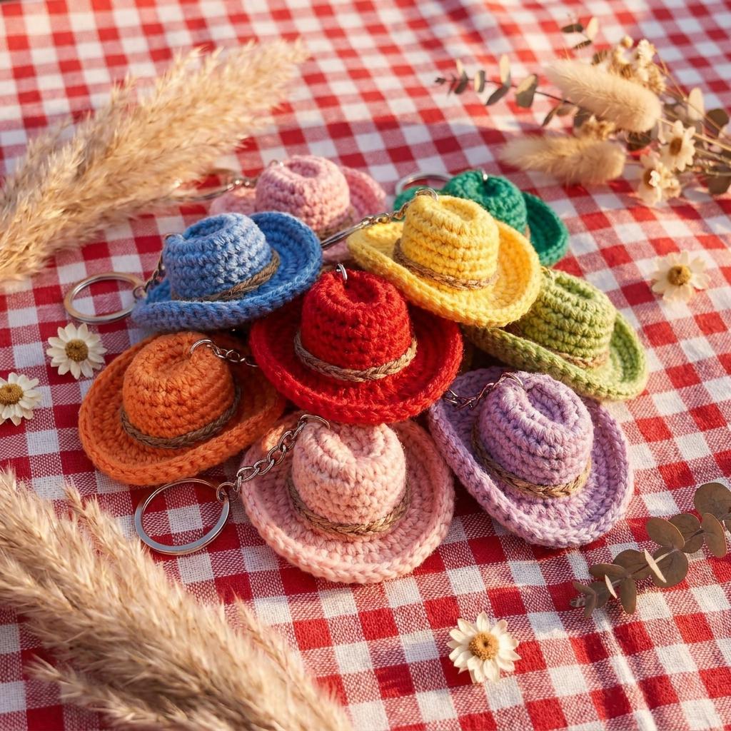30 Tiny Amigurumi Patterns to Crochet, From Cats and Frogs to Mini Bundles 34 Tiny Cowboy Hat Crochet Pattern