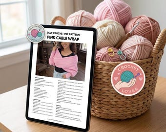 Easy Crochet Shawl Pattern | Chunky Oversized Wrap PDF | Soft Drape Scarf Tutorial | Winter Wear | Digital Download
