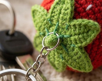 Amigurumi Strawberry Keychain Pattern | Cute Crochet Fruit PDF | Quick Market Project | Digital Download
