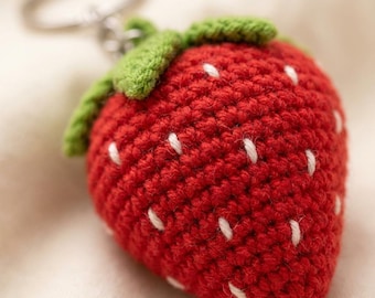 Cute Strawberry Crochet Pattern | Pinterest Style Amigurumi PDF | Cozy Hobby Craft | Digital Download