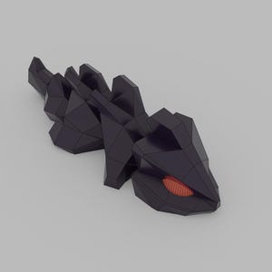 Low Poly Flexi Dragon Keychain or Magnet – 3D Printed PLA – Fantasy Creature Gift – Articulated Mini Dragon – Made to Order