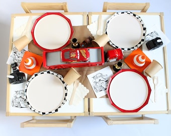Cars Party in a Box | 4 Place Settings | Lightning McQueen