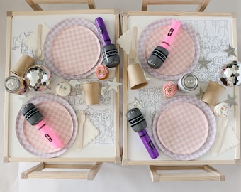 KPop Party Tableware Set | Demon Hunters Theme, 4 Settings