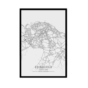 Poster of Edinburgh city map