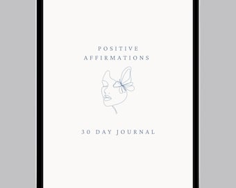 Tägliches Affirmations-Journal, Dankbarkeits-Journal, Digitales Journal, Positives Affirmations-Journal, 30-Tage-Journal, tägliche Vorgaben zur Dankbarkeit