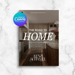 Real Estate First-Time Home Buyer Guide: 24-Page Canva Template (Digital Download)