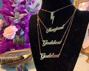 Goddess Name Plate - Tool for Aligning with Goddess Frequency