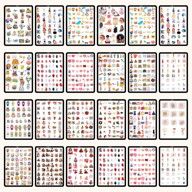Goodnotes Sticker Bundle, 40000+ PNG Stickers, 30000+ Svgs (digital ...