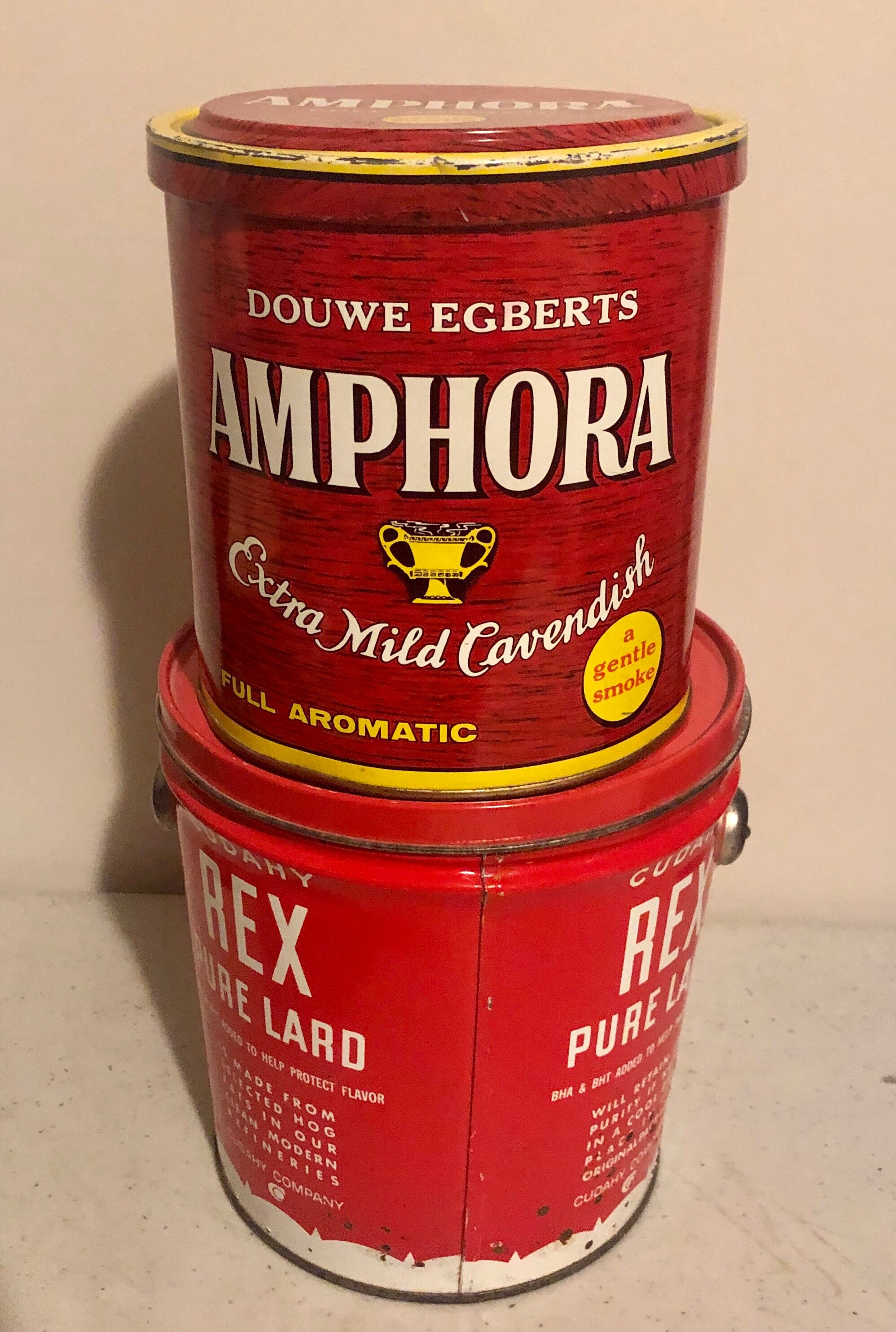 Vintage Cudahy REX Pure Lard Hog Fat Tin and Amphora Extra Etsy