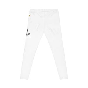 Queen Vibe Women&#39;s Casual Leggings, Motivational Yoga Pants, Comfy Fitness Wear, Gift for Her, Active Lifestyle Leggings