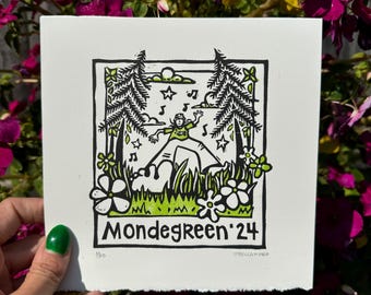 Limited edition Phish Mondegreen Block Print