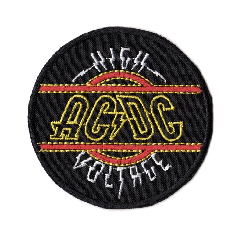ACDC AC/DC High Voltage Embroidered Sew-on Patch | Australian Rock ...