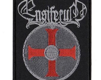Badge / Patch Licencié Sword & Axe - Broderie Tissée - À Coudre Ou Coller - Pour Vestes, Sacs à Dos - 5