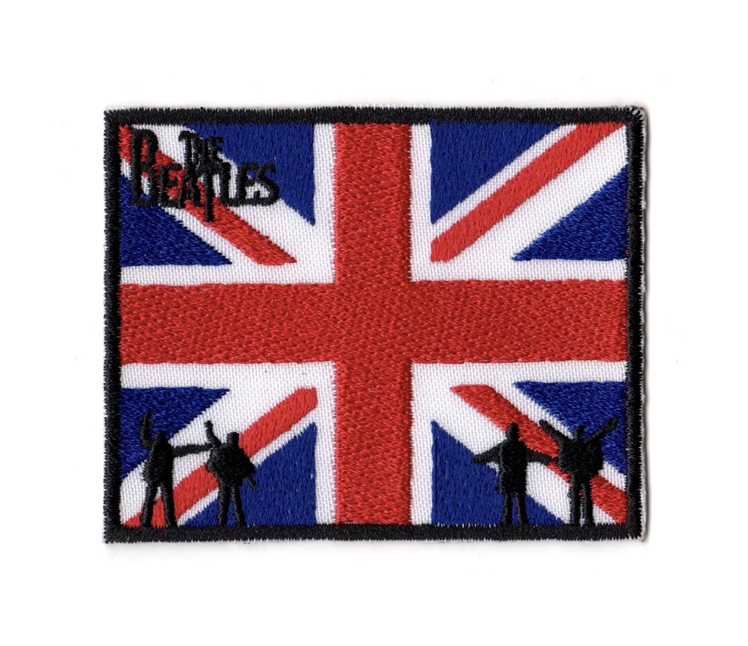 The Beatles Embroidered Sew-on Patch | UK Flag English Rock Pop Beat ...