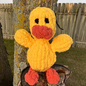Hand Knitted Chunky Yarn Duck