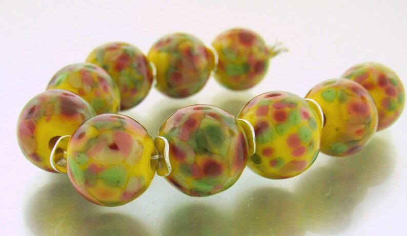 Handmade Lampwork Beads For Unique Statement Earring Bead Supplies Organic Beads Artisan Beads Unusual Beads--