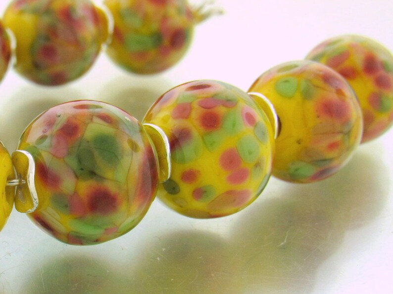 Handmade Lampwork Beads For Unique Statement Earring Bead Supplies Organic Beads Artisan Beads Unusual Beads--