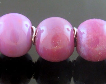 Made To Order (MTO)—Handmade Evil Purple Rose Lampwork Bead Set