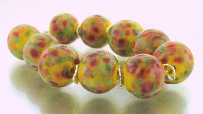 Handmade Lampwork Beads For Unique Statement Earring Bead Supplies Organic Beads Artisan Beads Unusual Beads--