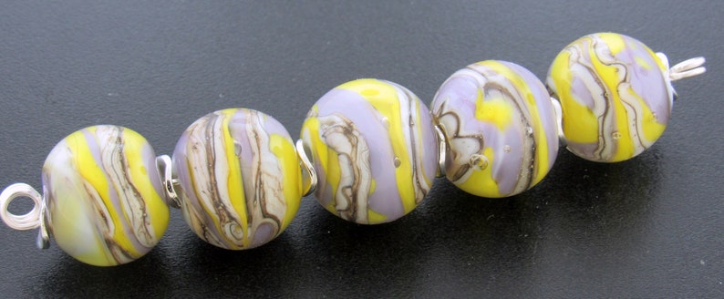 Handmade Lampwork Beads For Unique Statement Bracelet Bead Supplies Organic Beads Artisan Beads Unusual Beads--