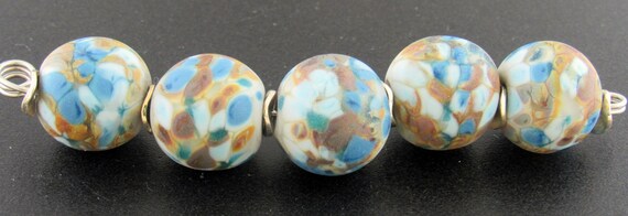Handmade Lampwork Beads For Unique Statement Bracelet Bead Supplies Organic Beads Artisan Beads Unusual Beads--
