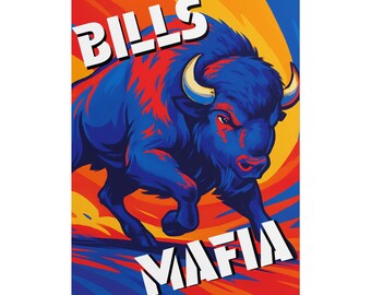 Buffalo Football Poster - Bills Mafia Color Splash #2