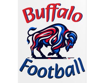 Buffalo Bills Football Custom Design Poster