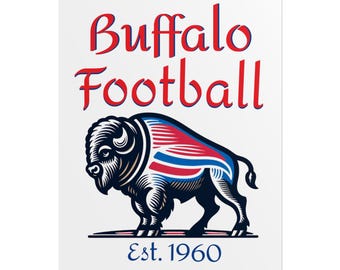Buffalo Football Vintage Design Poster