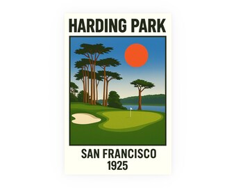 San Francisco Golf Club - Impressionism Painting-effect Print Art