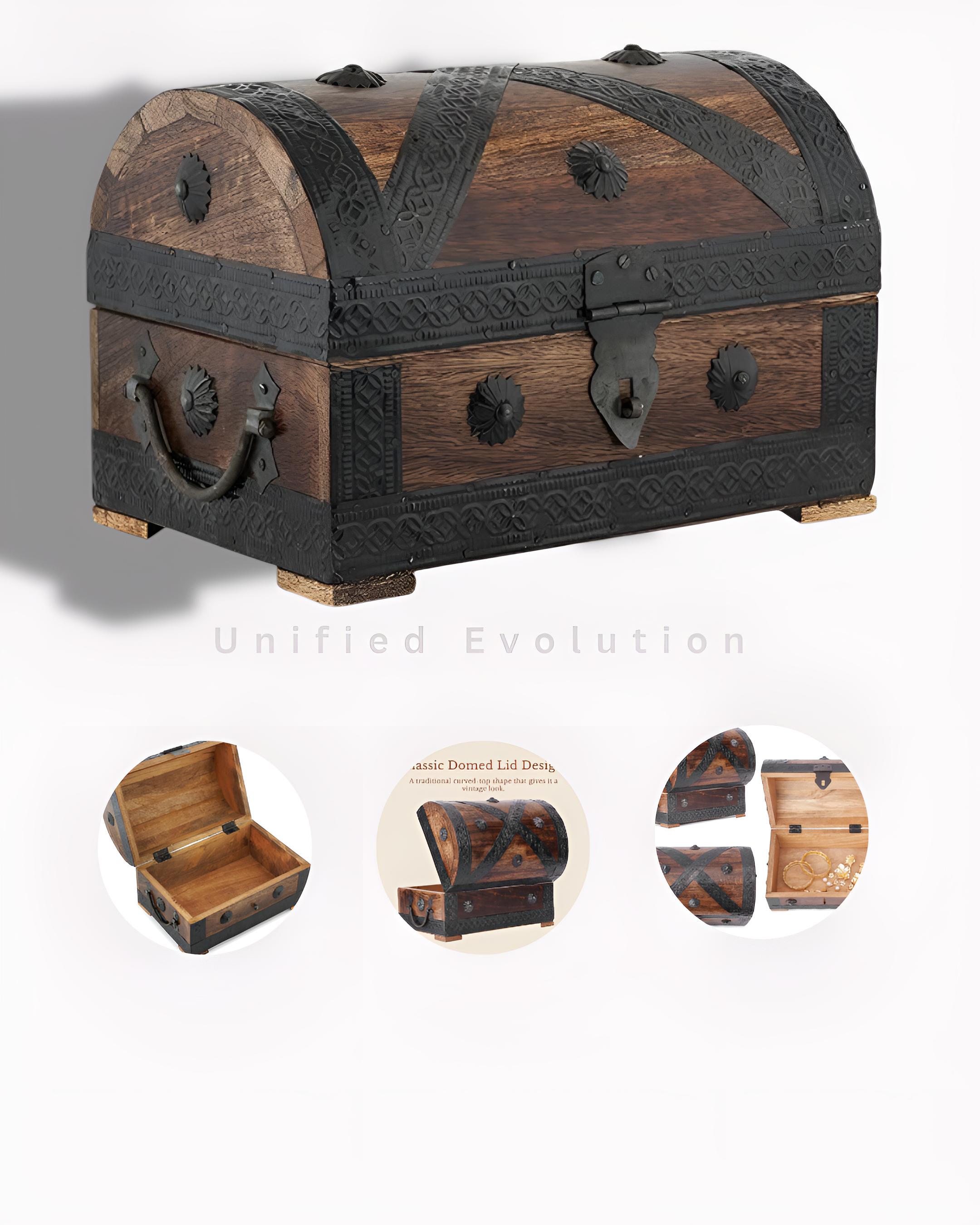 Handcrafted Mango Wood Pirate Treasure Chest – Vintage Keepsake Box - Etsy