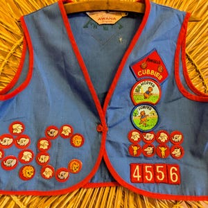 Vintage 60&#39;s Boy Scout / Cub Scout Vest, Size 8